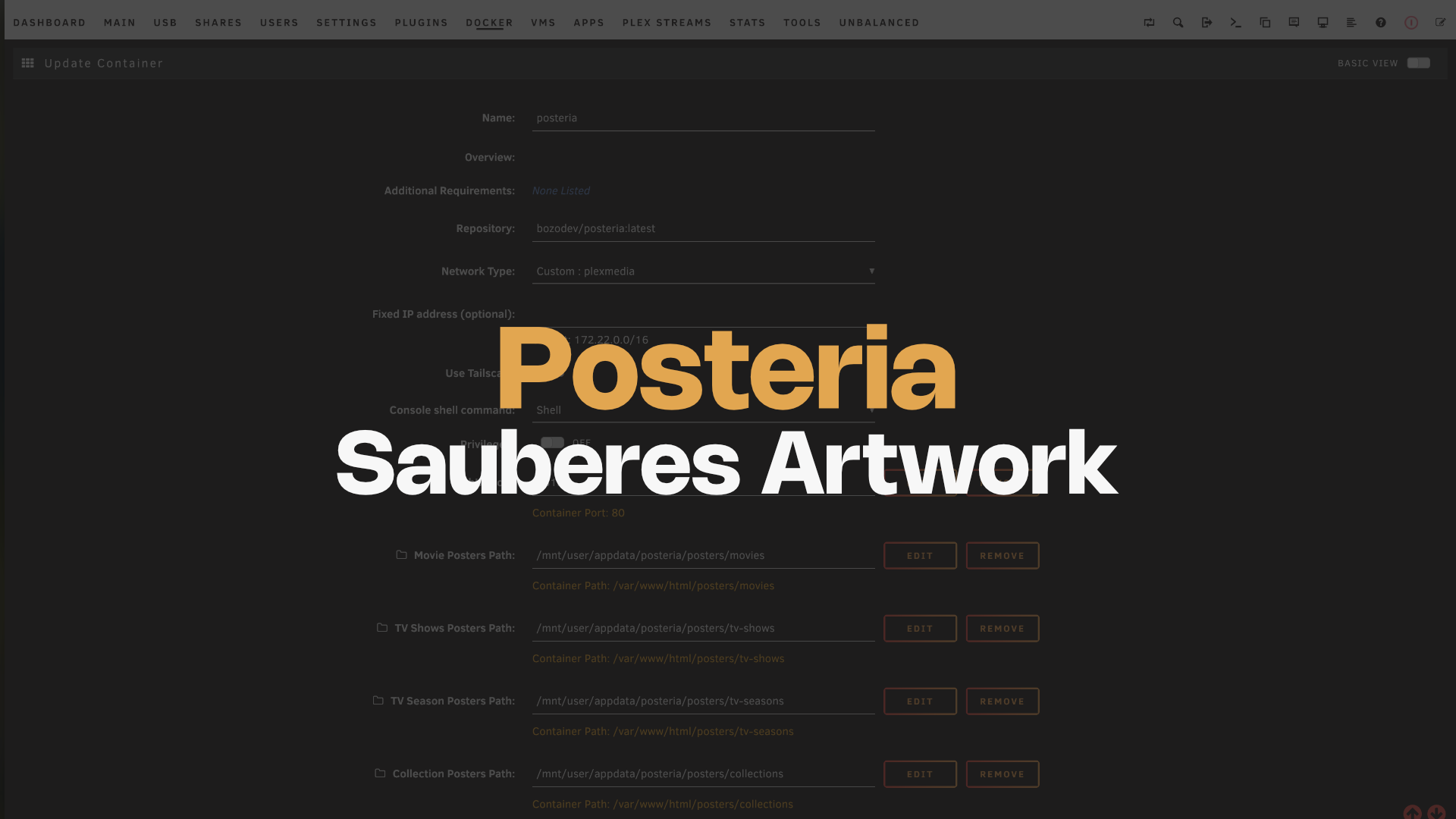 Artwork für Filme und Serien automatisiert: Posteria im Einsatz